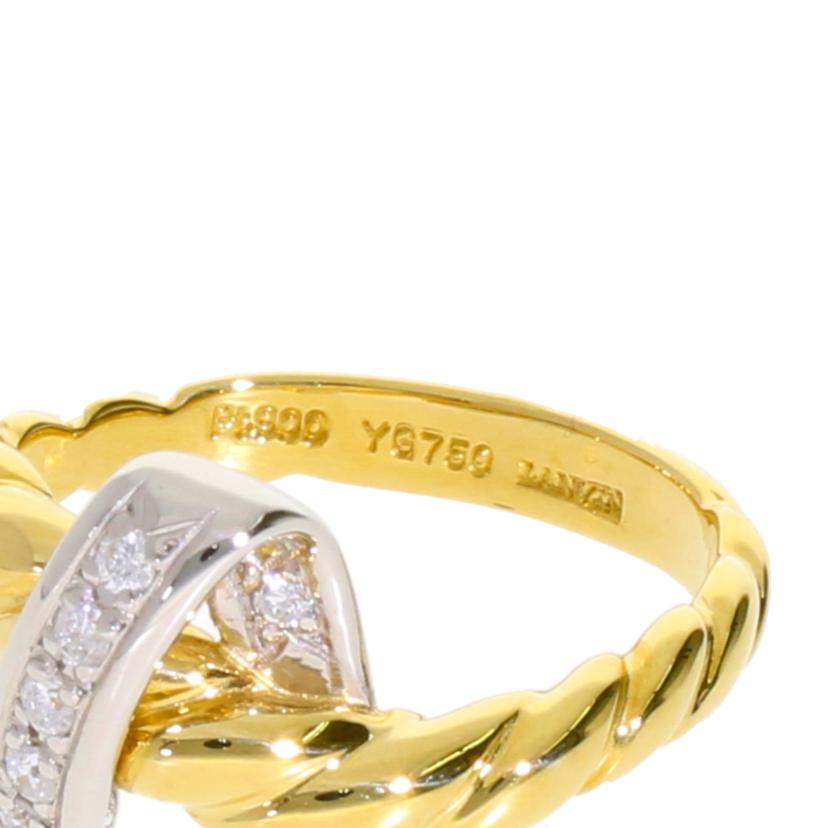 /LANVIN K18PT900ダイヤリング0.11ct//Aランク/71