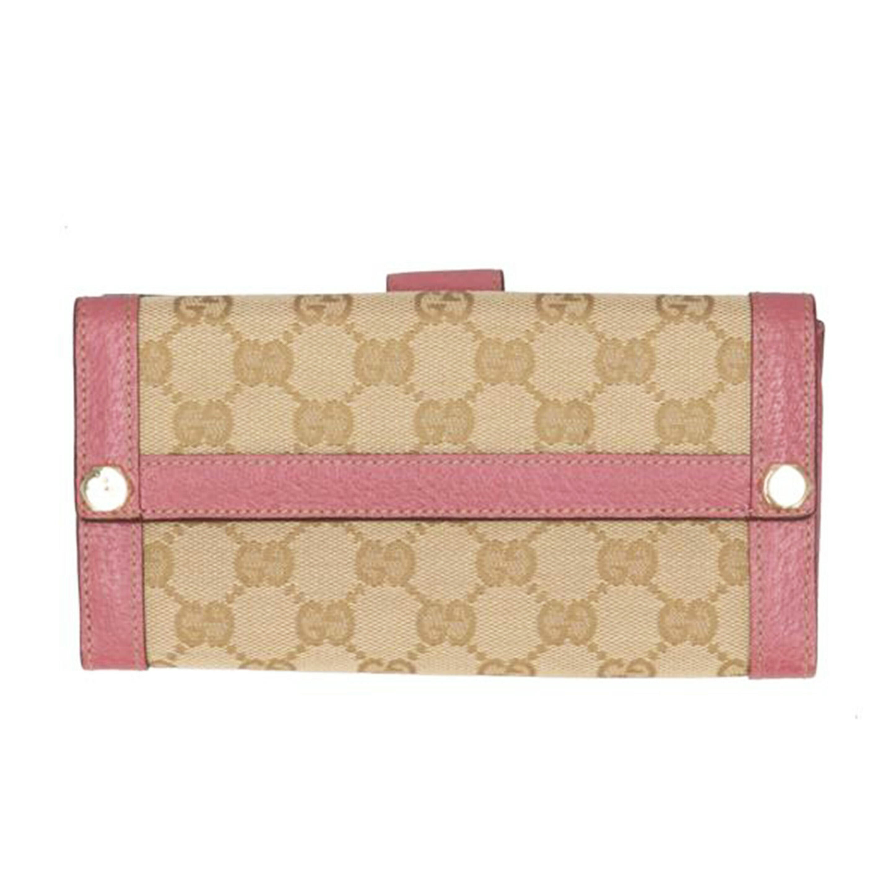 GUCCI グッチ/GGキャンバスWホック長財布/153211//1408/Bランク/75
