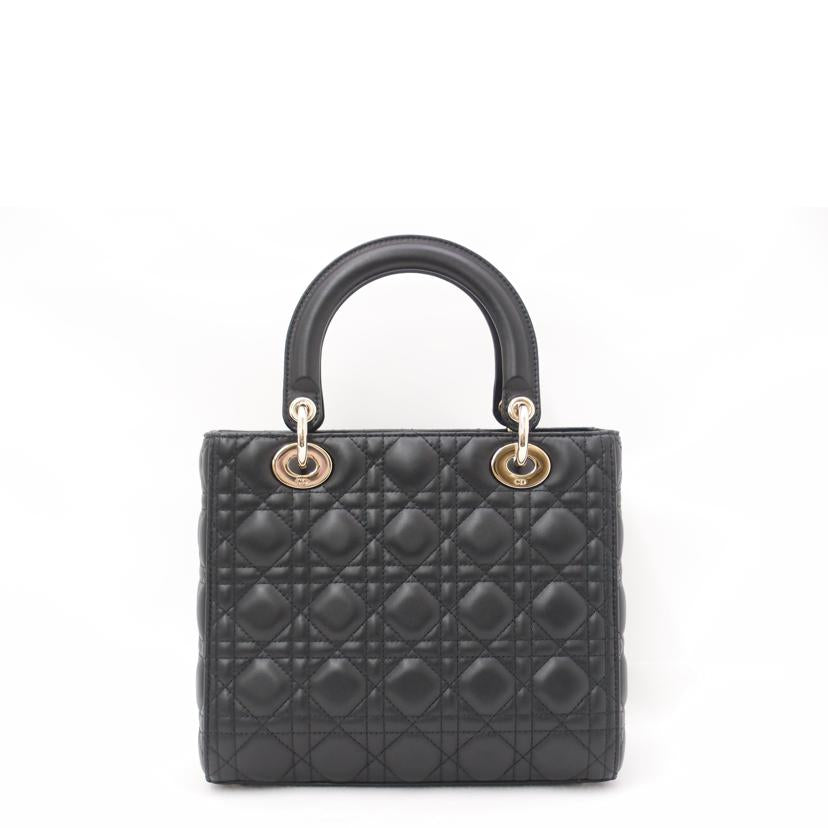 ChristianDior クリスチャンディオール ハンドバック ショルダーバッグ 斜め掛け 肩掛け ゴールド金具 レディース/レディディオールハンド/ミディアム/カナージュラムスキン/M0565ONGE//MA0***/SAランク/69