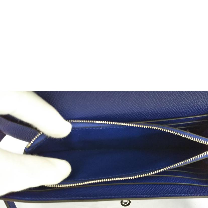 HERMES エルメス/クラッシックケリーウォレット/ヴォーエプソン/ネイビー//□R刻印2014年製/Aランク/07