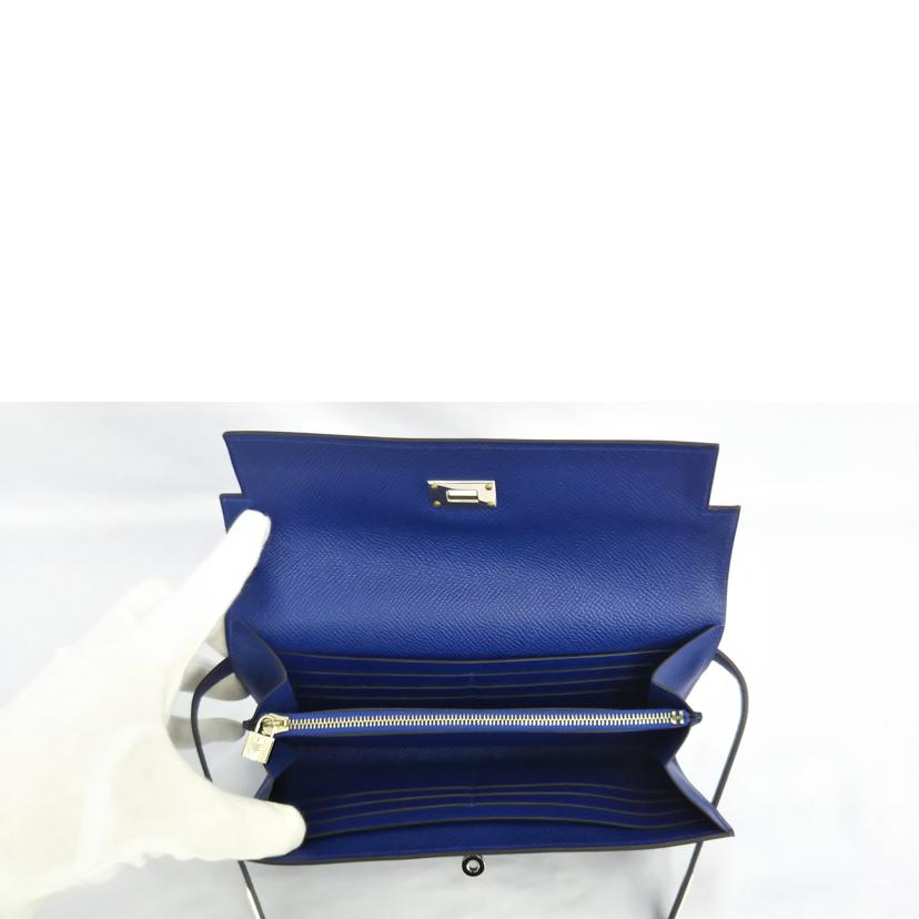 HERMES エルメス/クラッシックケリーウォレット/ヴォーエプソン/ネイビー//□R刻印2014年製/Aランク/07