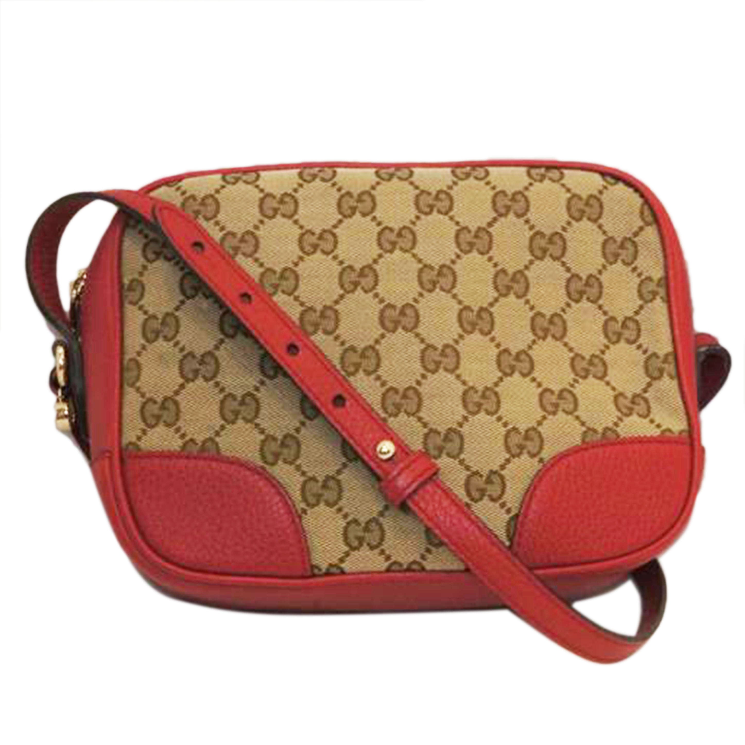 GUCCI グッチ/GGキャンバスショルダーレッド/449413//213317/ABランク/92