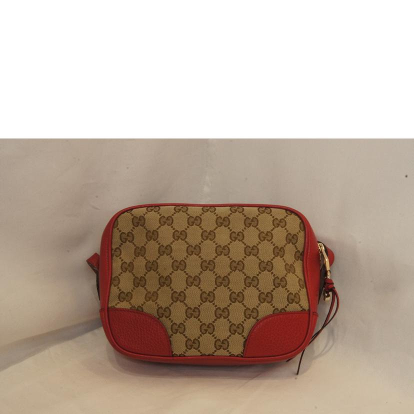 GUCCI グッチ/GGキャンバスショルダーレッド/449413//213317/ABランク/92