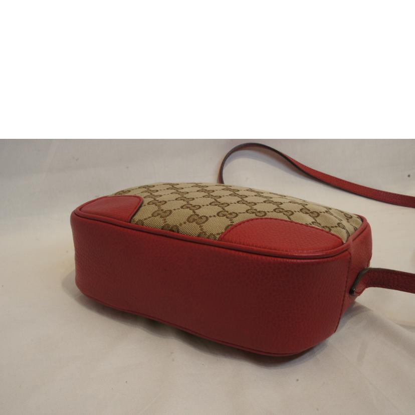 GUCCI グッチ/GGキャンバスショルダーレッド/449413//213317/ABランク/92