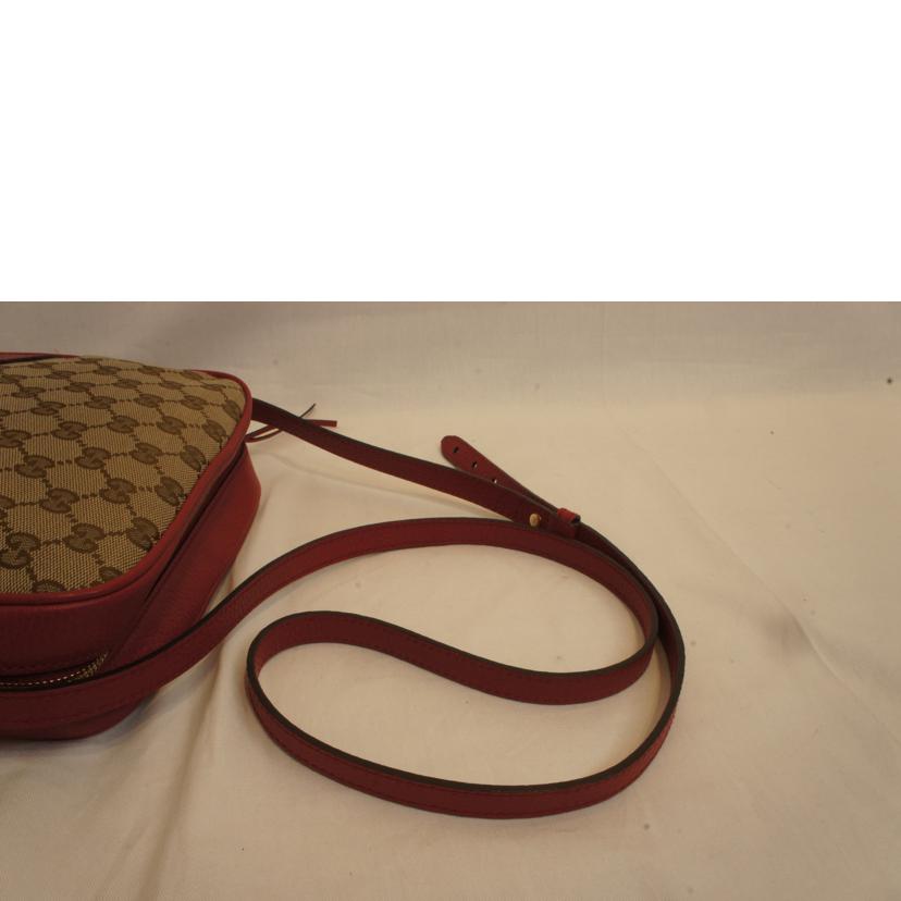 GUCCI グッチ/GGキャンバスショルダーレッド/449413//213317/ABランク/92