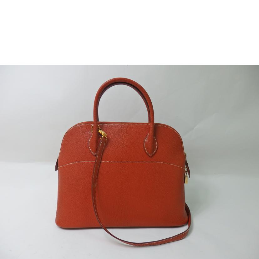 HERMES エルメス/ボリード37/シェーブル/ブリック/GD金具/032454CC-36//□G U.34/ABランク/84