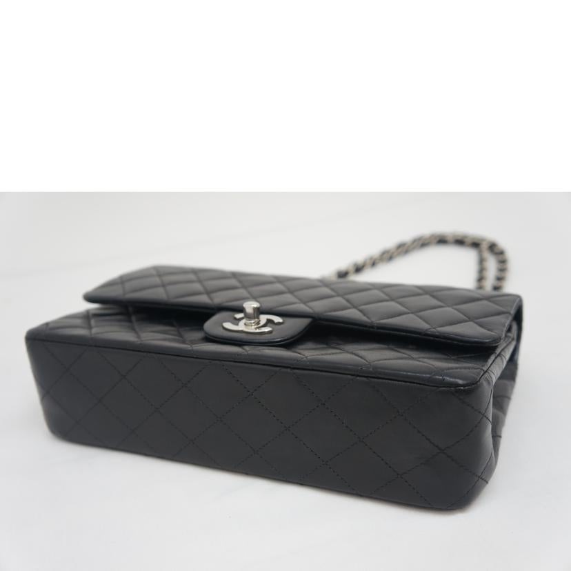 CHANEL シャネル/マトラッセ/Wフラップチェーンショルダー/黒/SV金具/A01112//7136737/Aランク/09