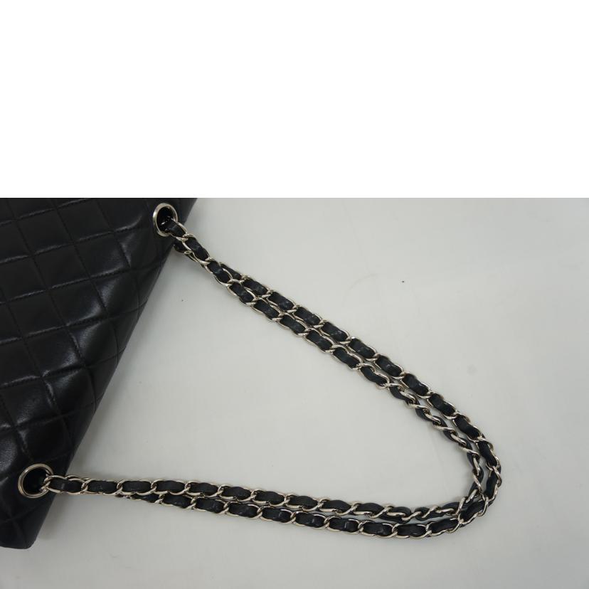 CHANEL シャネル/マトラッセ/Wフラップチェーンショルダー/黒/SV金具/A01112//7136737/Aランク/09