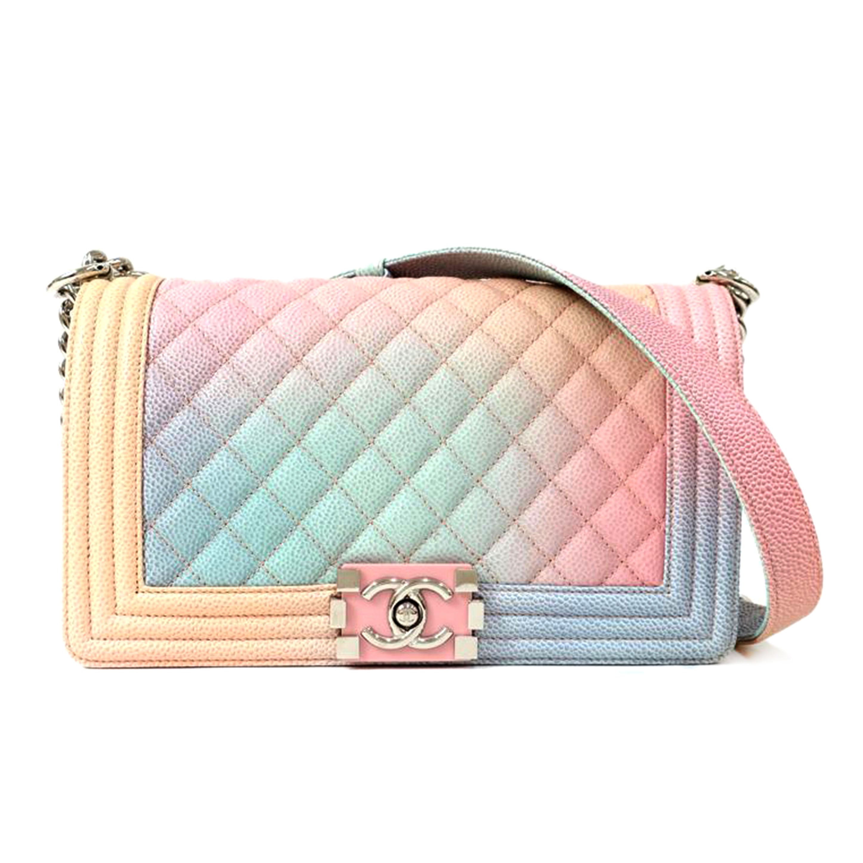 CHANEL シャネル/ボーイシャネルチェーンショルダー 斜め掛け ハンド パステルカラー/A67086//25587928/ABランク/65