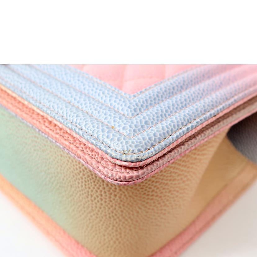 CHANEL シャネル/ボーイシャネルチェーンショルダー 斜め掛け ハンド パステルカラー/A67086//25587928/ABランク/65