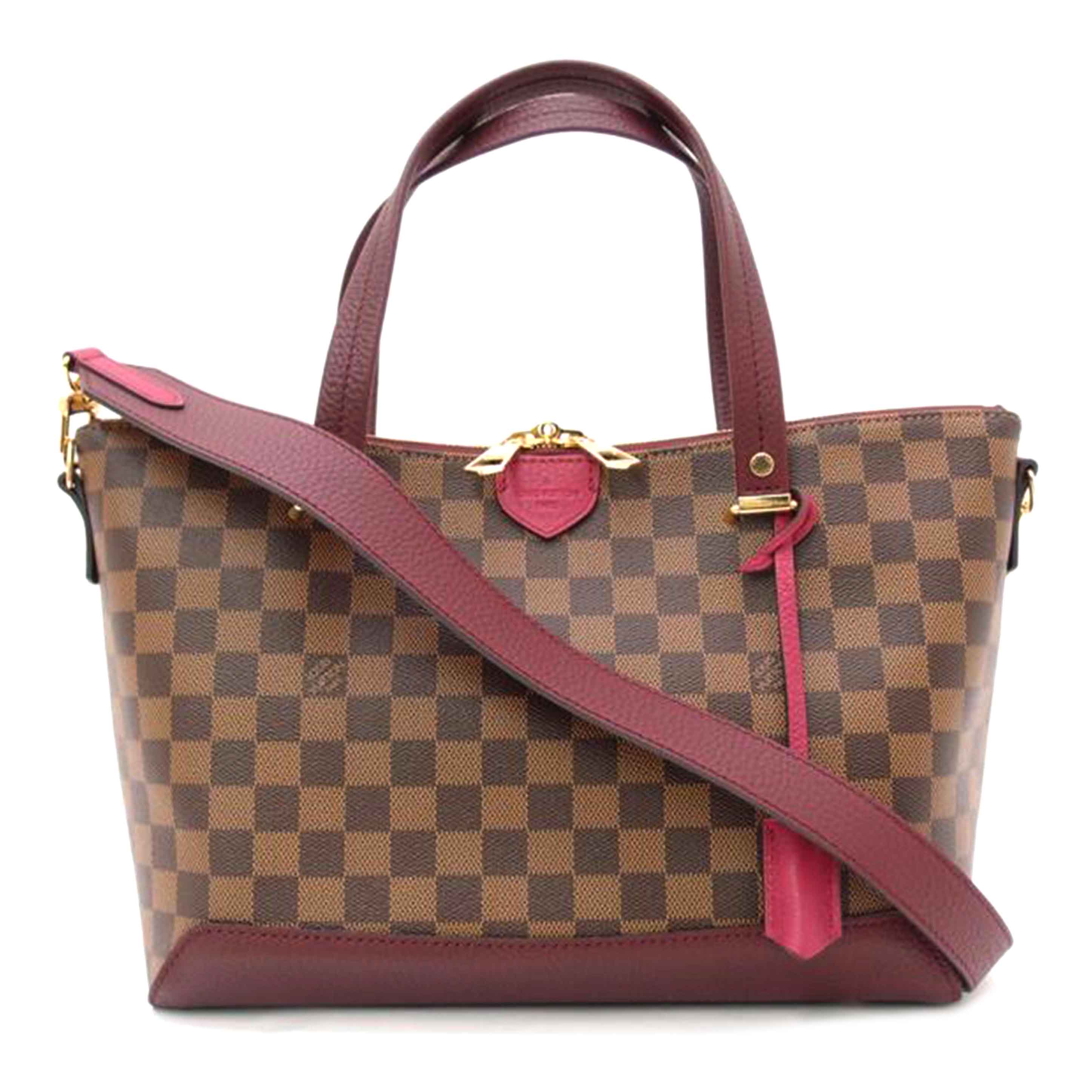LOUIS VUITTON ルイヴィトン 市松模様 ハンド 肩掛け 2WAY/ハイドパーク/ダミエ・エベヌ/フューシャ/N41015//AH0147/SAランク/69