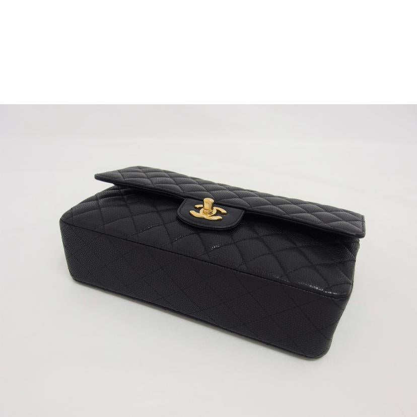 CHANEL シャネル/マトラッセ/キャビアスキン/Wフラップチェーンショルダーバッグ/ブラック//12175339/Aランク/04