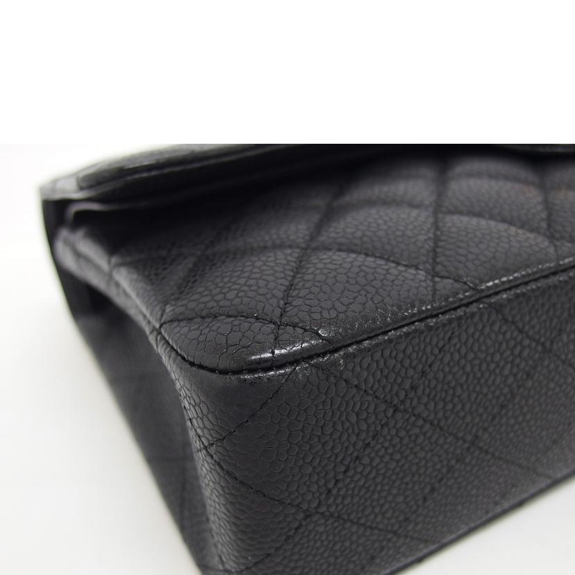 CHANEL シャネル/マトラッセ/キャビアスキン/Wフラップチェーンショルダーバッグ/ブラック//12175339/Aランク/04