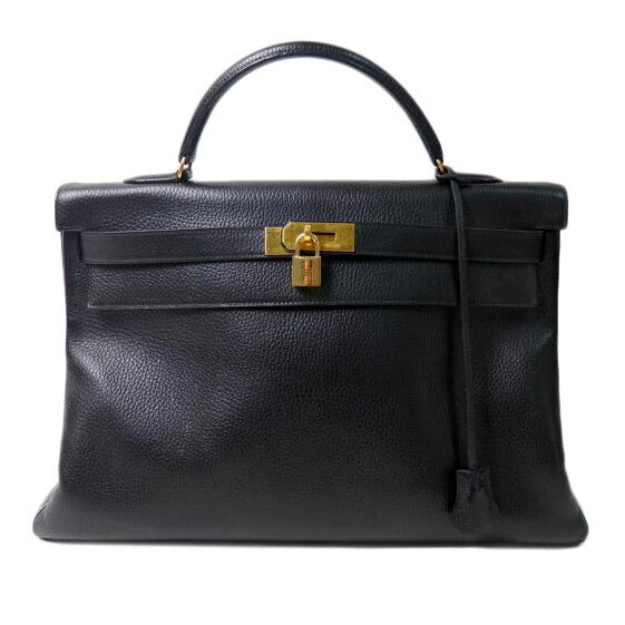 HERMES エルメス/ケリー40/アルデンヌ /ノワール黒/GD金具//19 ○W刻印/ABランク/84