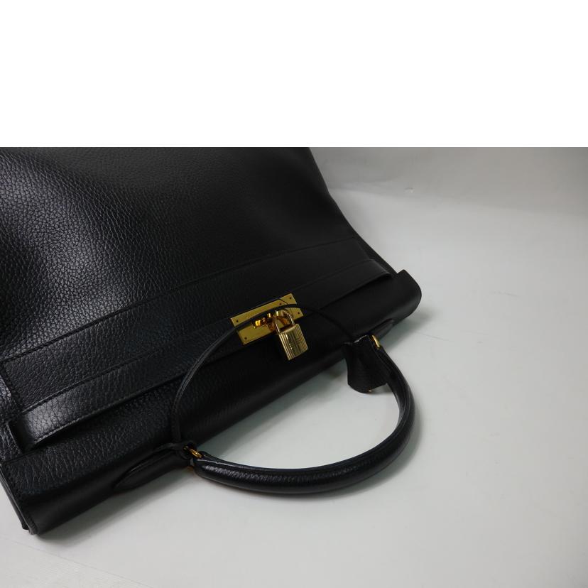 HERMES エルメス/ケリー40/アルデンヌ /ノワール黒/GD金具//19 ○W刻印/ABランク/84