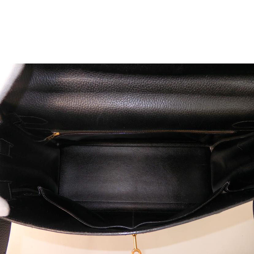 HERMES エルメス/ケリー40/アルデンヌ /ノワール黒/GD金具//19 ○W刻印/ABランク/84