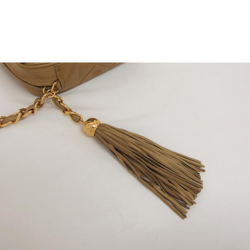 CHANEL シャネル/マトラッセ/ラムスキンフリンジ/チェーンショルダーバッグ/ベージュ//3480651/ABランク/04