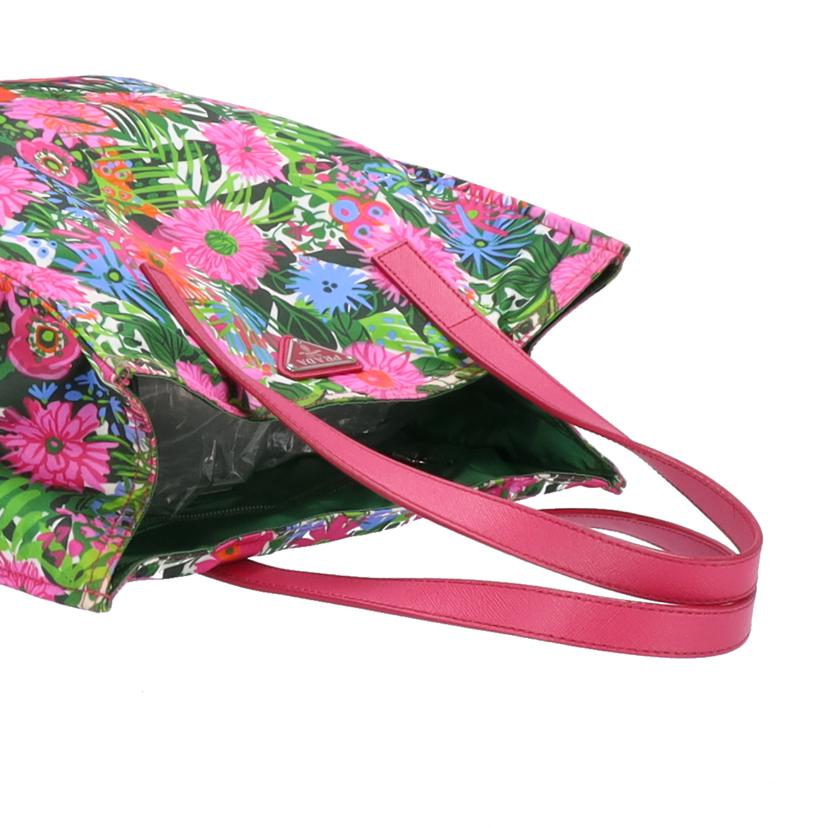 PRADA プラダ/フラワープリントナイロントート/BN2851//Bランク/75