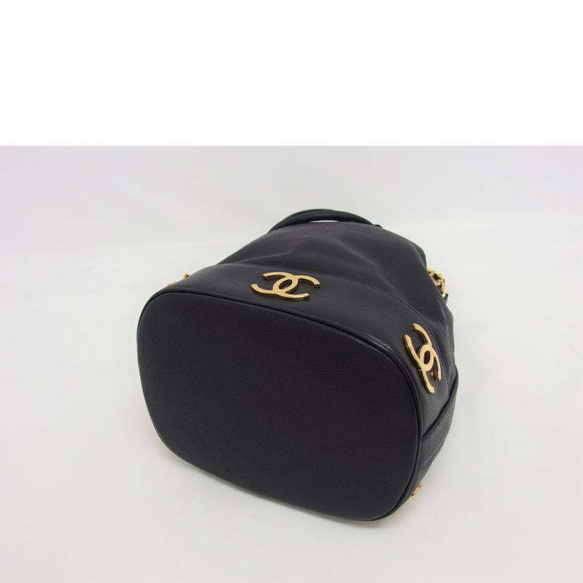 CHANEL シャネル/キャビアスキン/巾着ショルダーバッグ/ブラック//2478093/ABランク/04