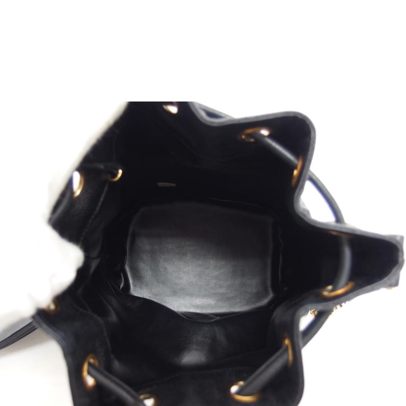 CHANEL シャネル/キャビアスキン/巾着ショルダーバッグ/ブラック//2478093/ABランク/04