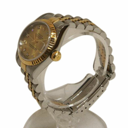 ROLEX ロレックス/デイトジャスト10P新ダイヤ/オートマ/YGSS/79173G//P376943/Aランク/92