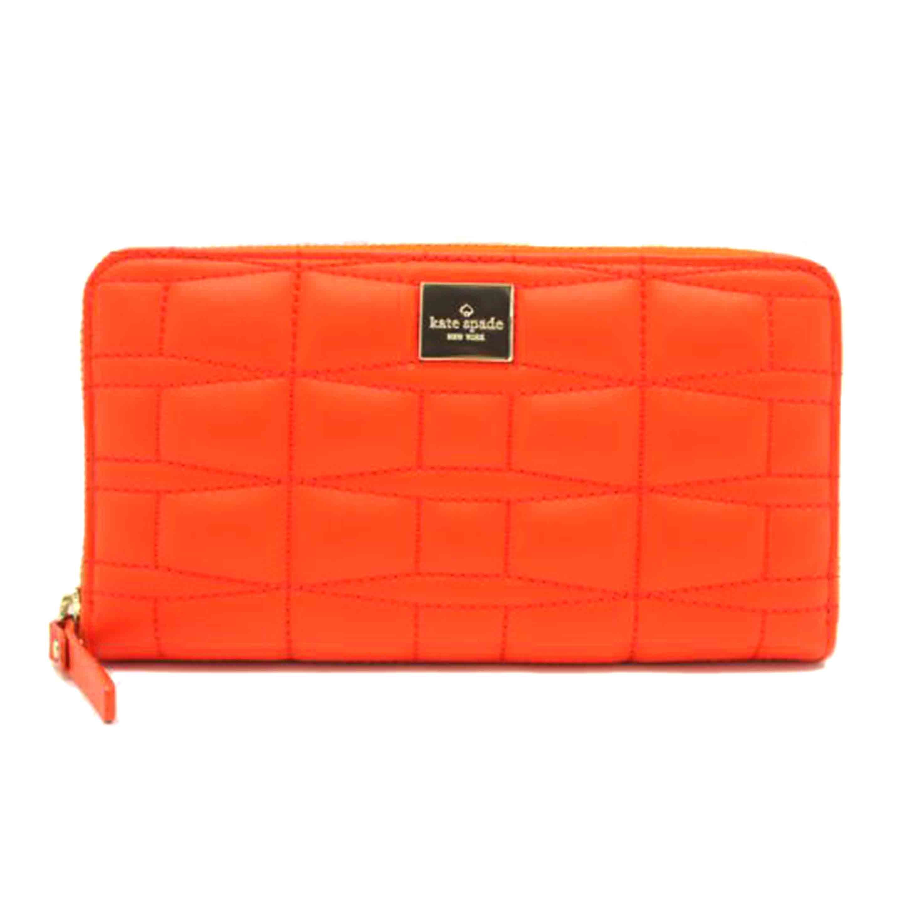 Kate spade ケイトスペード/ケイトスペードレイシーレザーラウンドジップ長財布/PWRU2811//Aランク/75