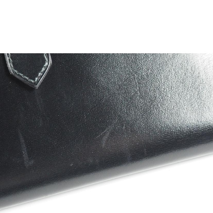 HERMES エルメス/長財布/ベアン ボックスカーフ/黒xゴールド/〇U刻印 //Bランク/79