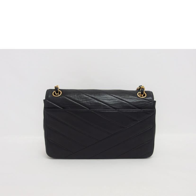 CHANEL シャネル/ラムスキン/Wチェーンショルダーバッグ/ブラック//0028631/ABランク/04