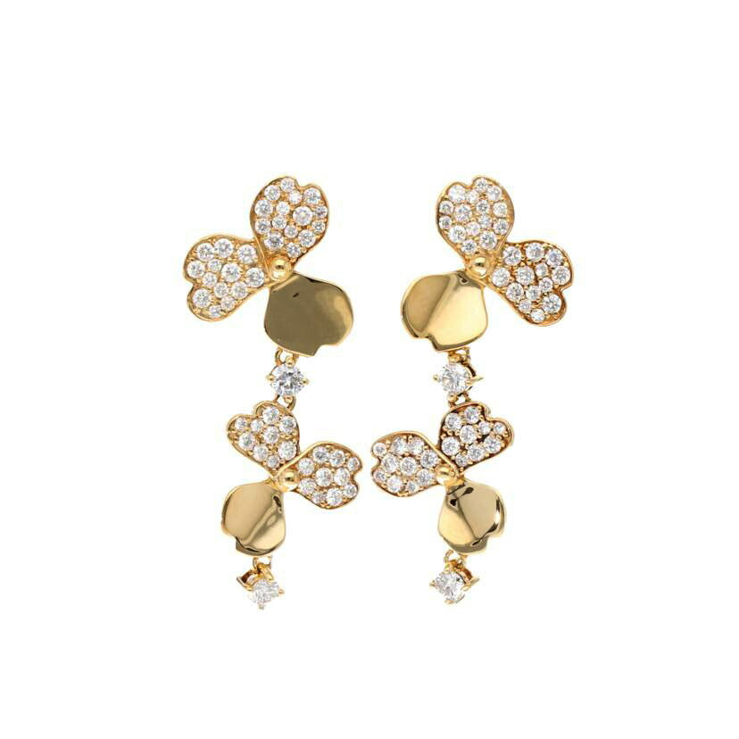 /◎K18 ダイヤピアス 0.51/0.51 HPJ0110/5.0g//0.51/0.51/Aランク/75