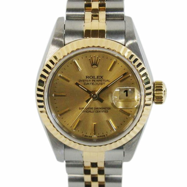 ROLEX ロレックス/DATE JUST/SS×YG/シャンパンゴールド/69173//S902996/ABランク/91