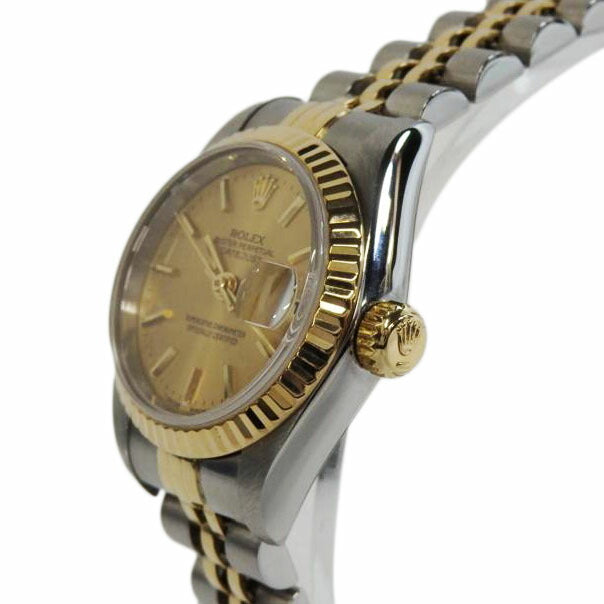 ROLEX ロレックス/DATE JUST/SS×YG/シャンパンゴールド/69173//S902996/ABランク/91
