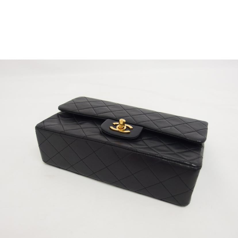 CHANEL シャネル/マトラッセWフラップ/チェーンショルダーバッグ/ラムスキン/ブラック//0635092/ABランク/04