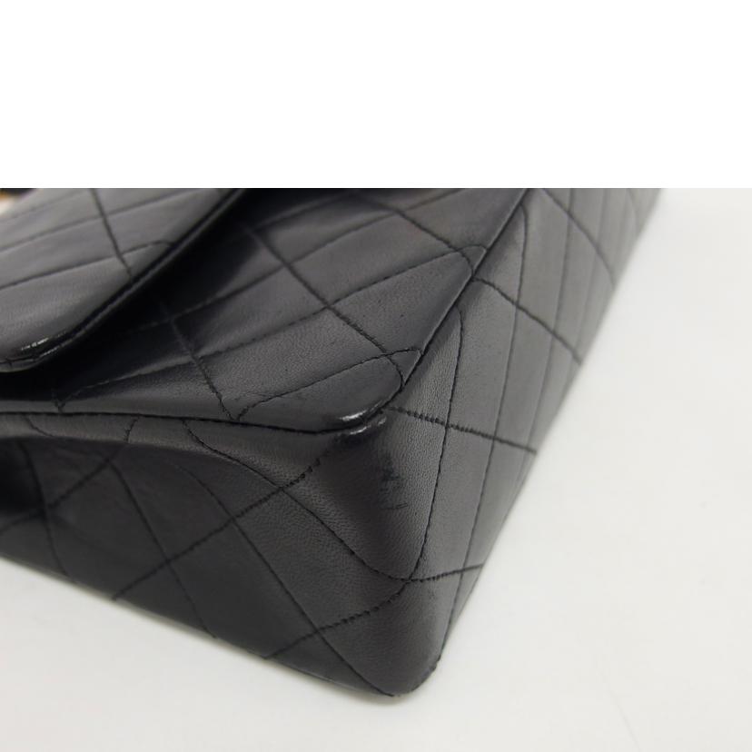 CHANEL シャネル/マトラッセWフラップ/チェーンショルダーバッグ/ラムスキン/ブラック//0635092/ABランク/04