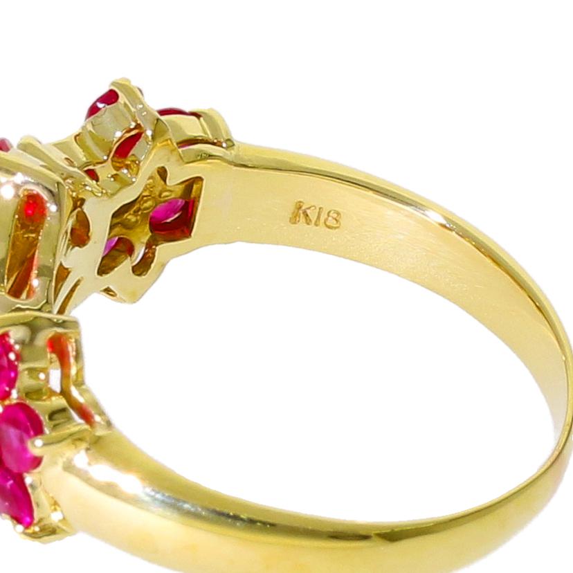 / K18ルビーダイヤリング1.46/D0.16ct//Aランク/78