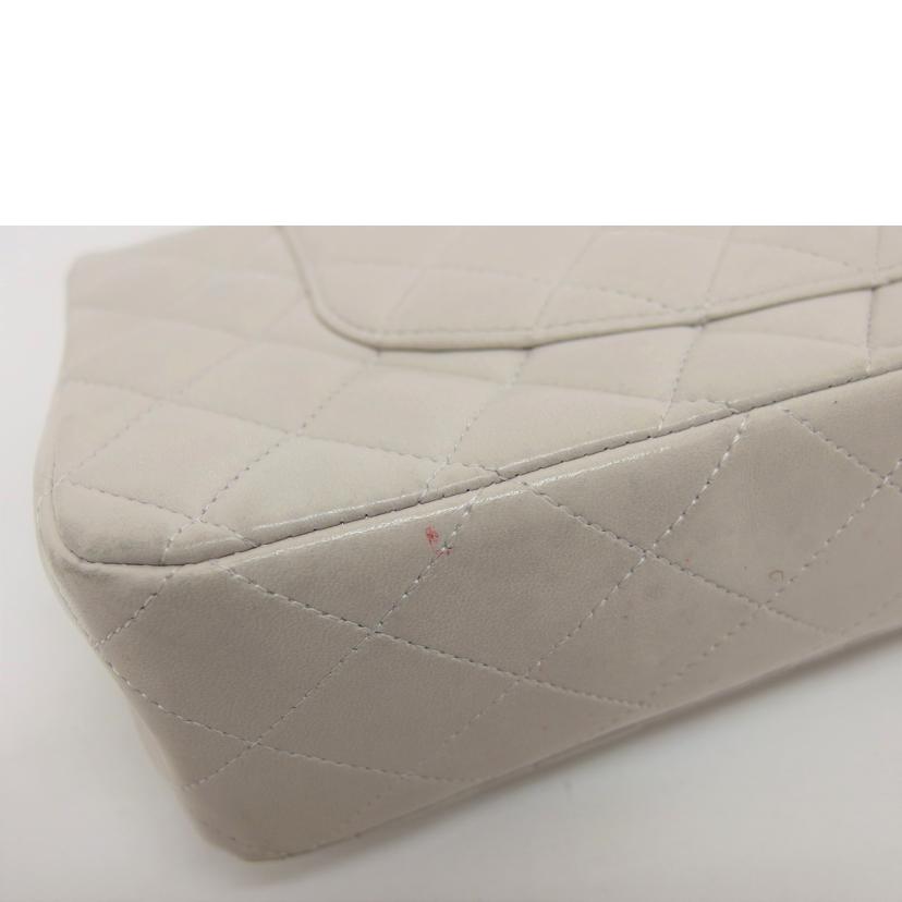 CHANEL シャネル/マトラッセ25/WフラップWチェーンショルダーバッグ/ラムスキン/ライトグレー//11130965/ABランク/04