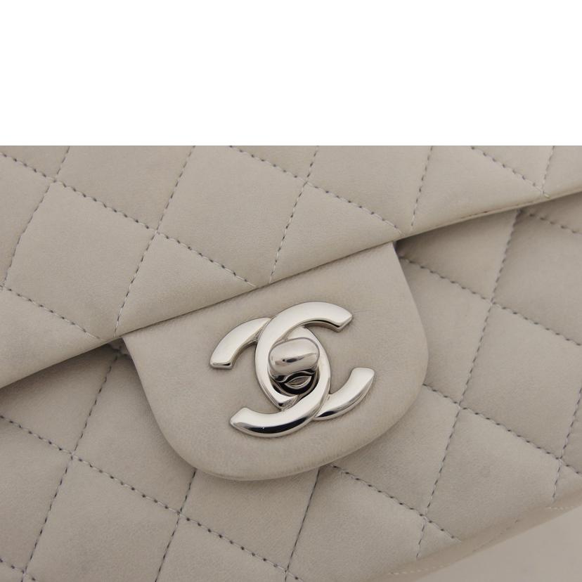 CHANEL シャネル/マトラッセ25/WフラップWチェーンショルダーバッグ/ラムスキン/ライトグレー//11130965/ABランク/04