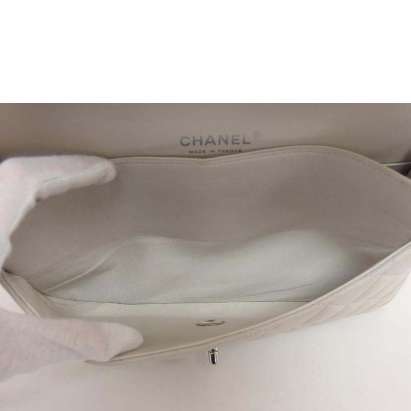 CHANEL シャネル/マトラッセ25/WフラップWチェーンショルダーバッグ/ラムスキン/ライトグレー//11130965/ABランク/04