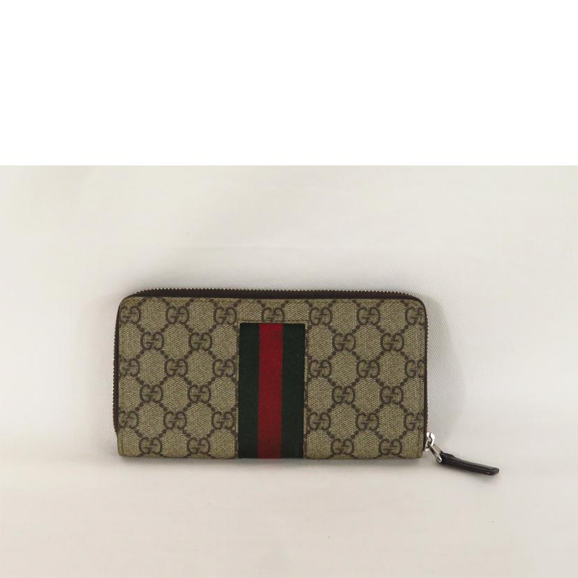 GUCCI グッチ/GGスプリームニューウェブシェリーライン長財布/408831//2778/Bランク/81