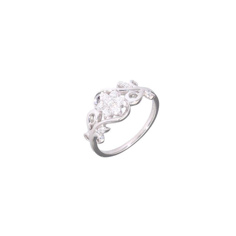 / K18WGダイヤリング0.25ct//Aランク/88