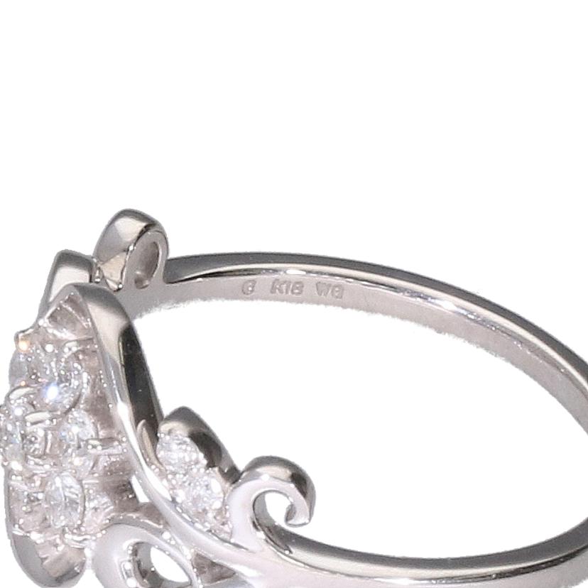 / K18WGダイヤリング0.25ct//Aランク/88