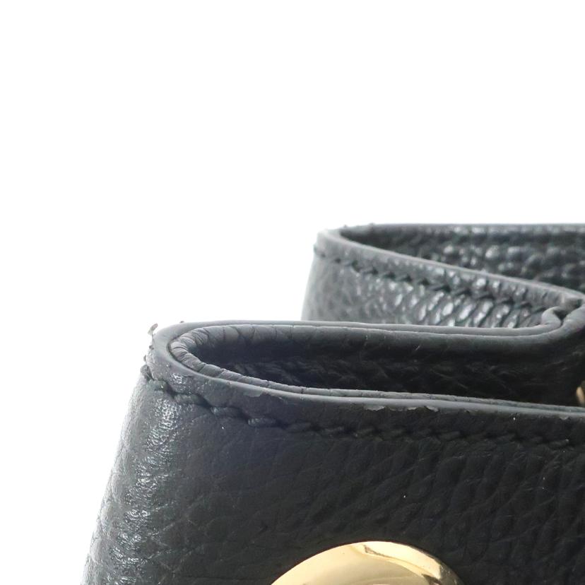 GUCCI グッチ/レザーチェーンショルダーバック ハンドバッグ キャンバス ブラック/536196//ABランク/65