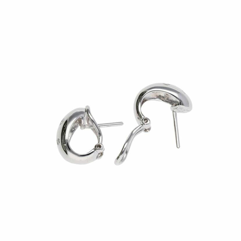 ポンテヴェキオ/PV K18WGダイヤピアス//Aランク/75