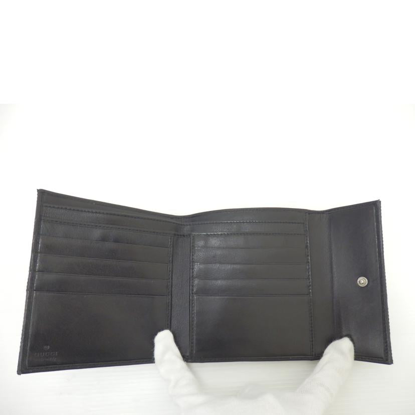 GUCCI グッチ/GGキャンバス×レザー二つ折り財布/035・0959・2138//Bランク/88