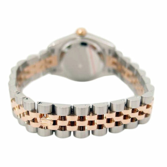 ROLEX ロレックス 腕時計 自動巻き 新品仕上済 ピンク文字盤 ランダムルーレット番 ピンクゴールド/デイトジャスト・レディース・10P新ダイヤ/ピンク/179171G//J30J7317(ランダム)/Aランク/69