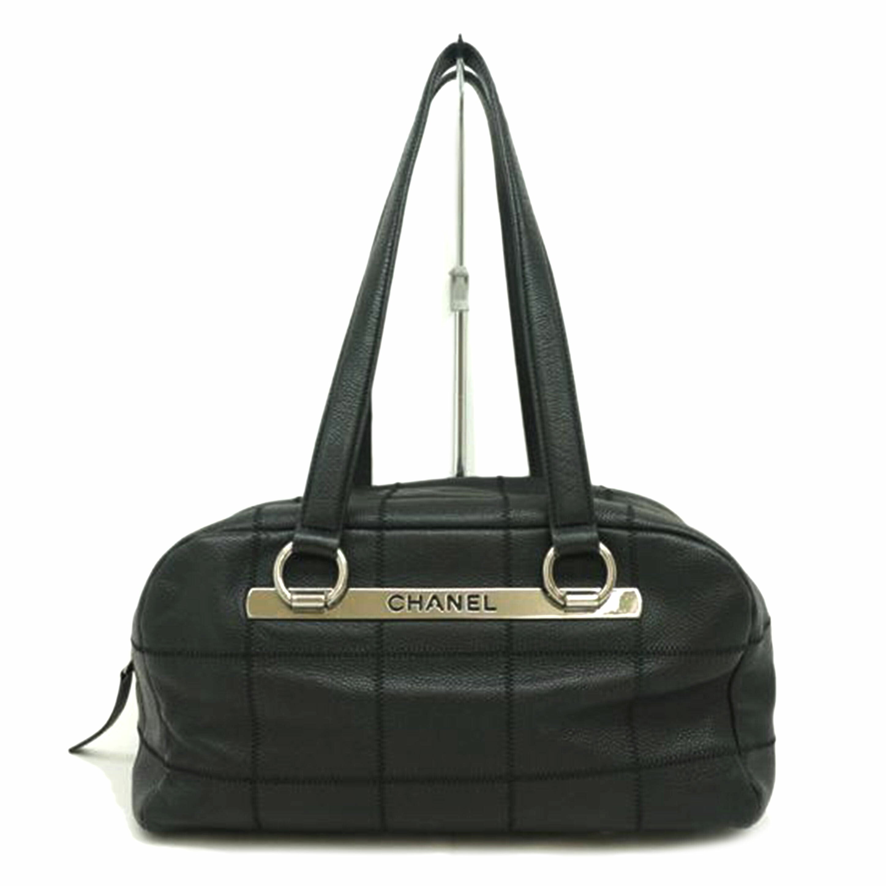 CHANEL シャネル/ソフトキャビアスキン・チョコバーミニボストン/A26135//9976268/ABランク/09