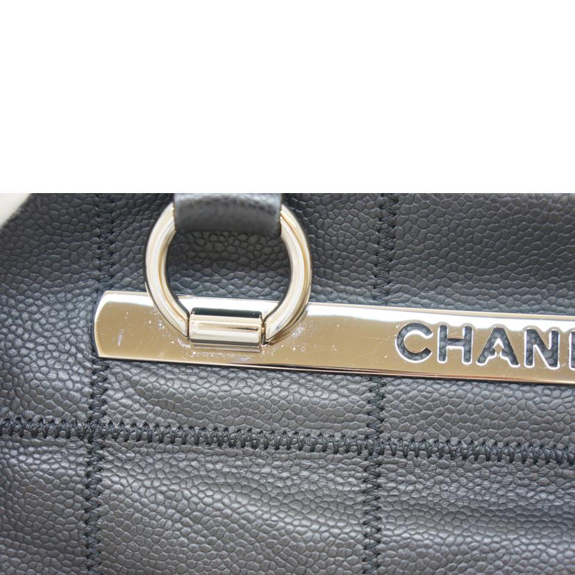 CHANEL シャネル/ソフトキャビアスキン・チョコバーミニボストン/A26135//9976268/ABランク/09