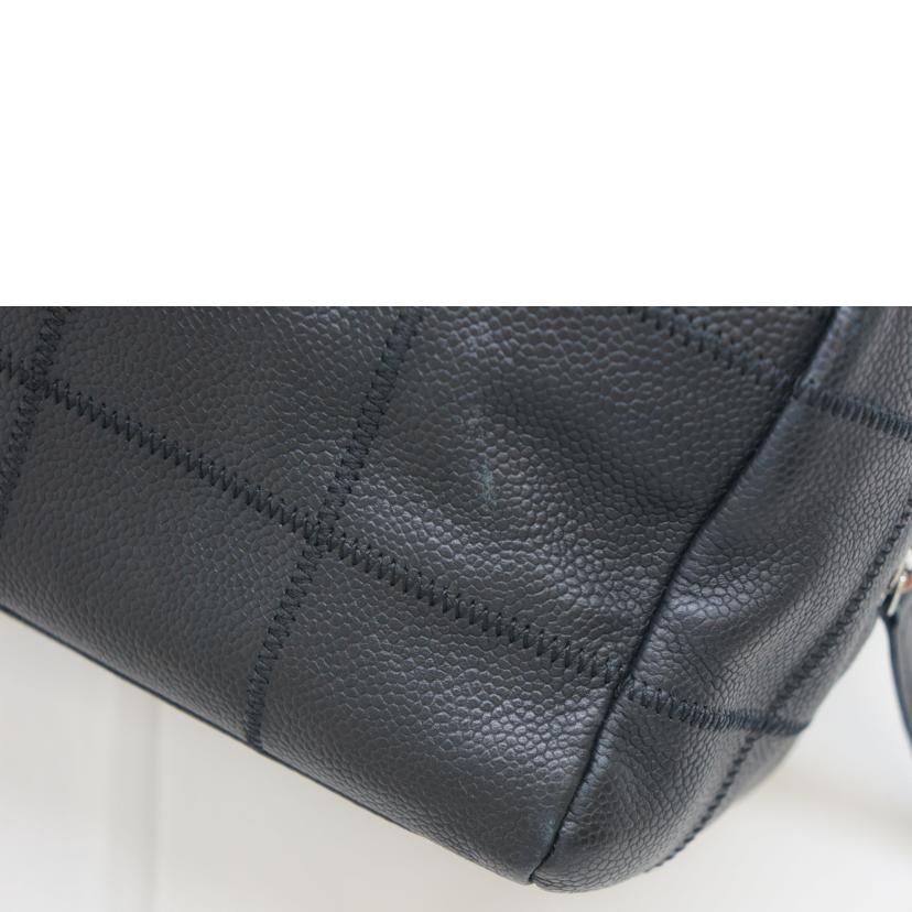 CHANEL シャネル/ソフトキャビアスキン・チョコバーミニボストン/A26135//9976268/ABランク/09