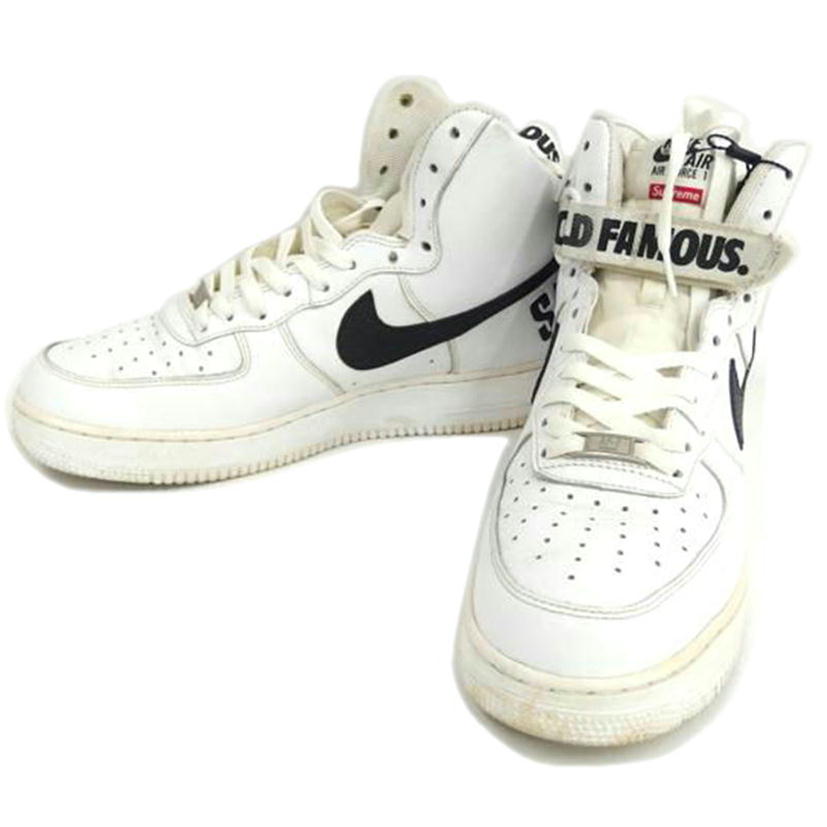 NIKE ナイキ/AIR FORCE 1 HIGH Supreme Special White/698696-100//Cランク/82