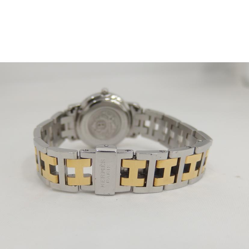 HERMES/クリッパー/YG/白文字盤/CL4.220//998499/Bランク/82