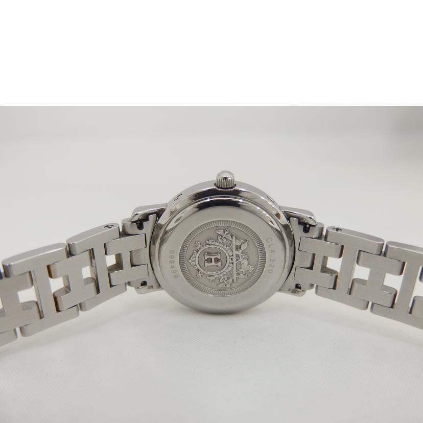 HERMES/クリッパー/YG/白文字盤/CL4.220//998499/Bランク/82